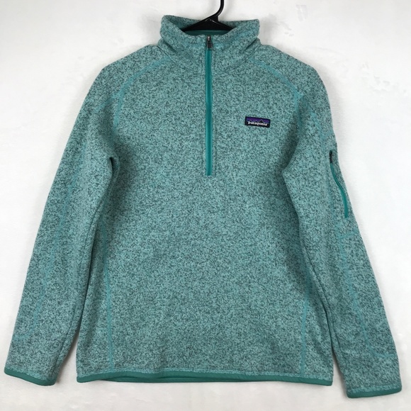Patagonia Sweaters - Patagonia Better Sweater Pullover Jacket Womens Size Large Light Blue 1/4 Zip